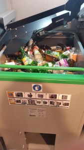 Automatic garbage can open Alimentaria
