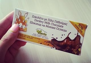Chocolate de leite de burra Grécia