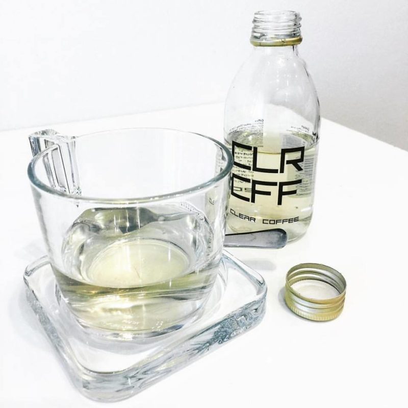 Clear coffee is as transparent as water. And this is so interesting!